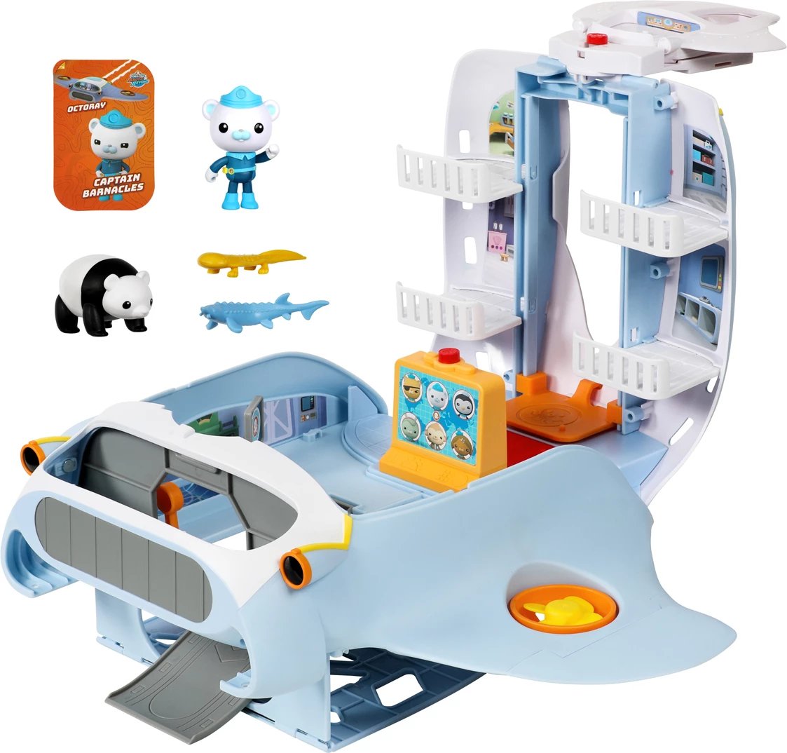 Octonauts Above &amp; Beyond: Octoray Headquarters Transforming Playset and Mini-Ray Figure