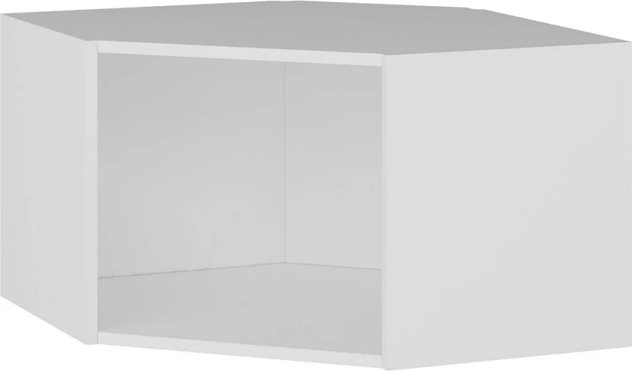 Dollap muri për qoshe, ngjyrë e bardhë, Skye Decor, membranë