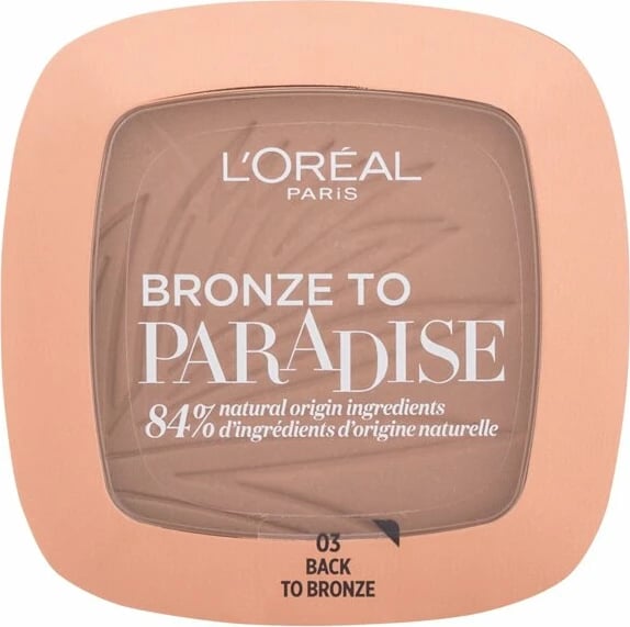 Bronzer L'Oréal Paris Bronze To Paradise 03 Back To Bronze për femra, 9g