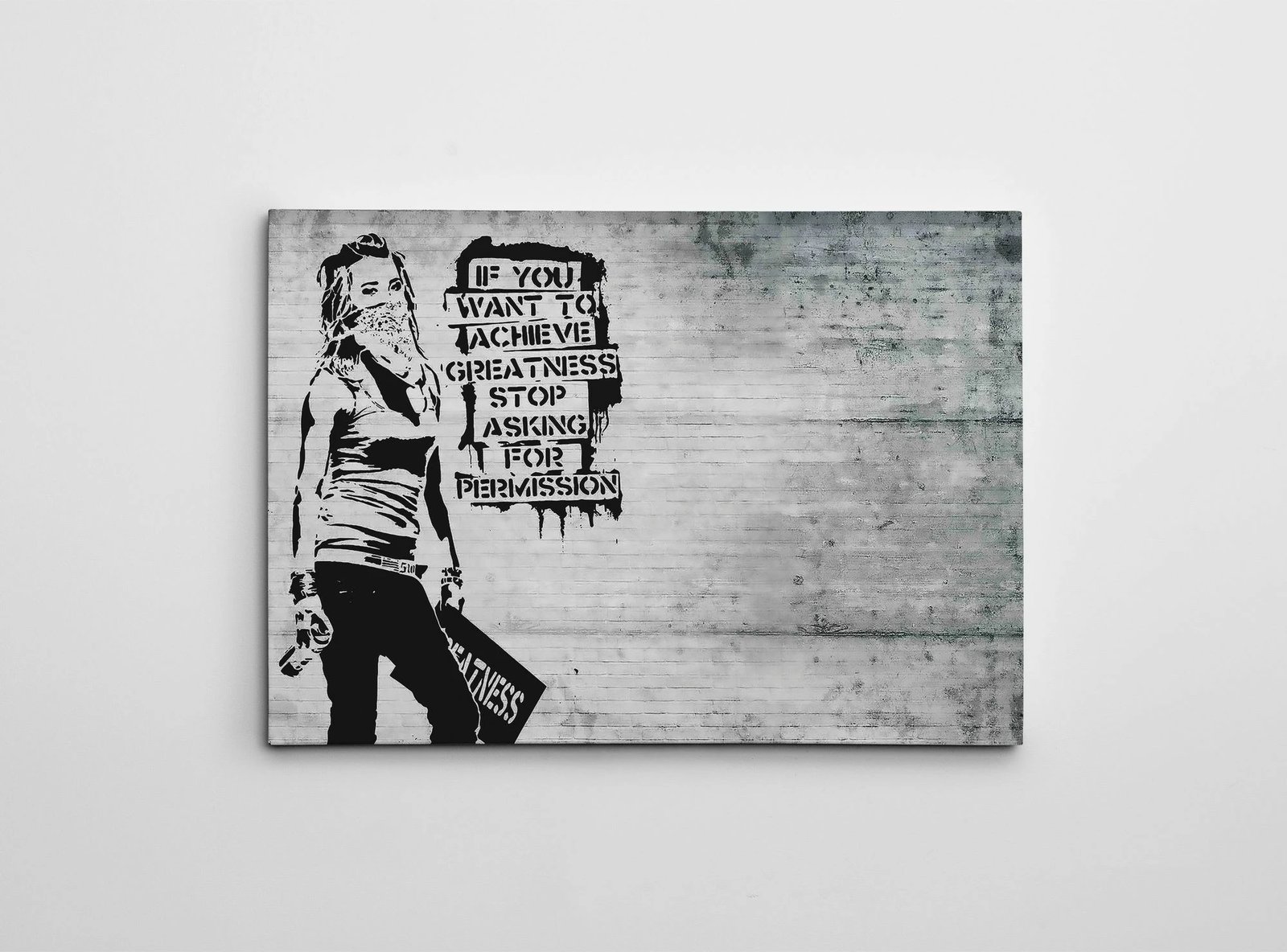 Pikturë dekorative në kanavacë, Banksy, WY136, 50x70cm