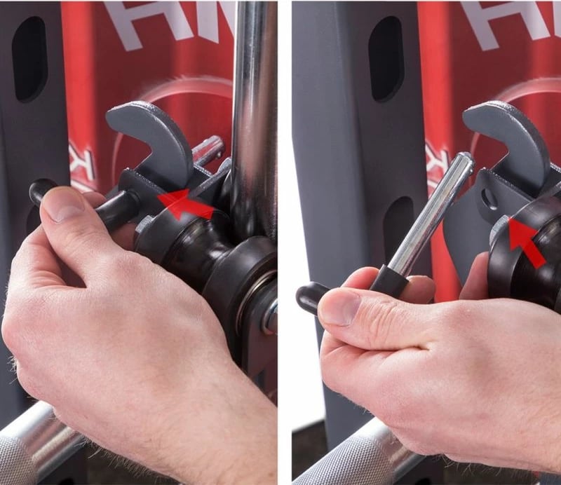 Aksesor leg press HMS, gri