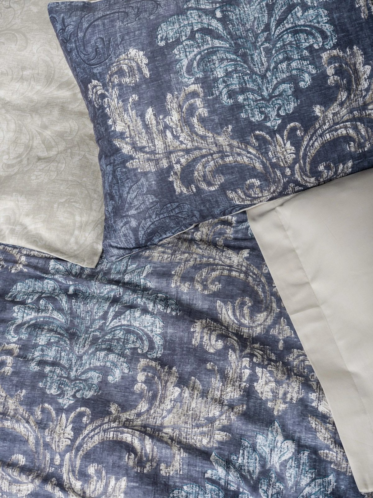 Set mbulesë jorgan për teke XXL, satin, L'essentiel, Owen, bezhë