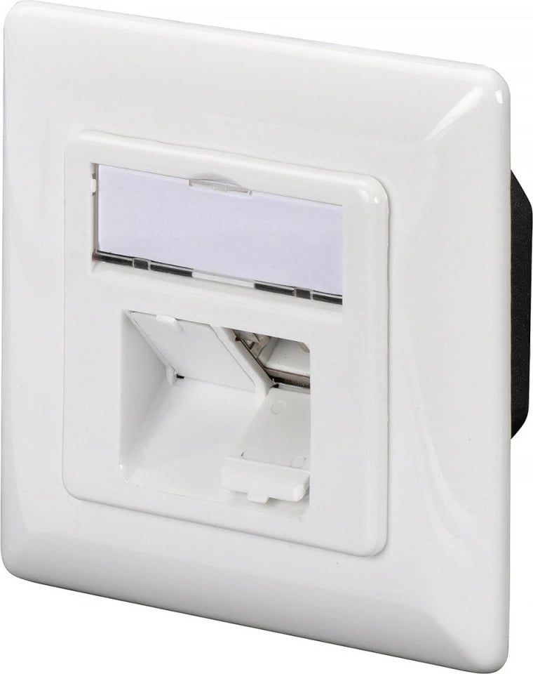 Prizë rrjeti Digitus DN-9007-S-1, 2xRJ45, Cat.6A, e bardhë