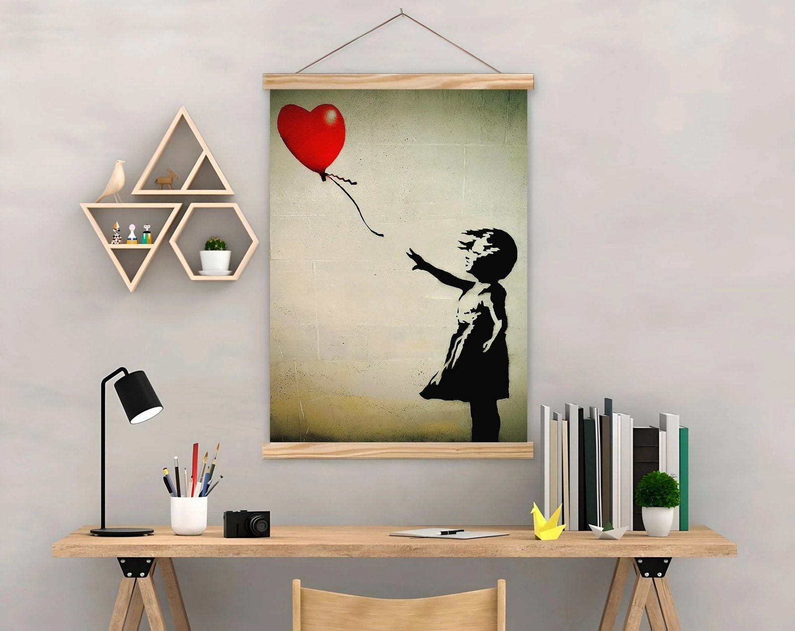 Pikturë dekorative me kornizë, shumëngjyrëshe, MRG50, 50x70cm