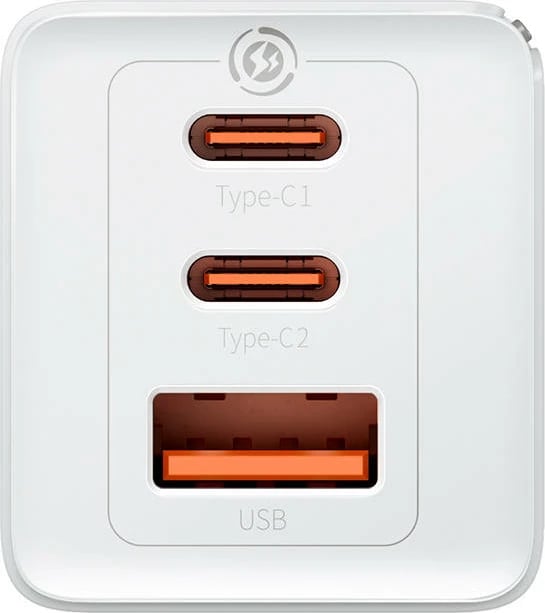 Karikues muri Baseus GaN5 Pro, 65W, 2x USB-C + USB, i bardhë