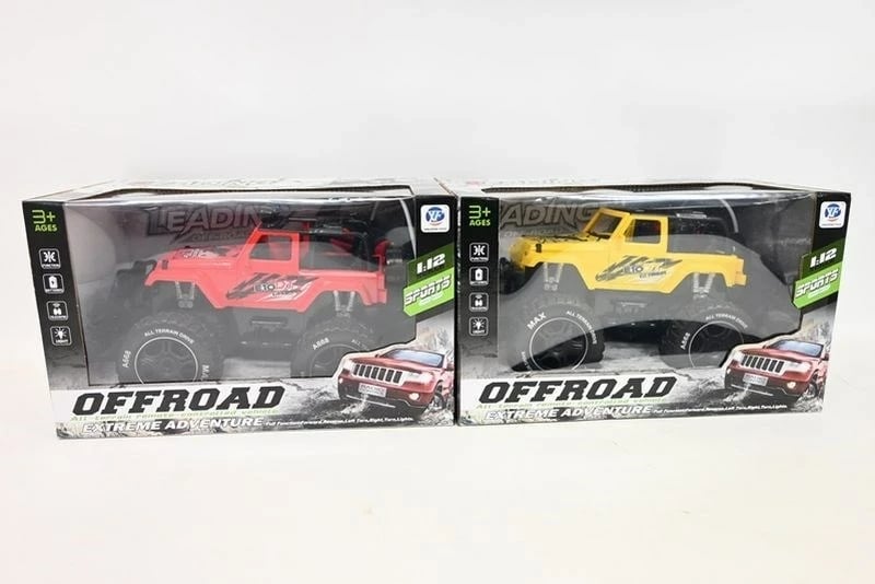 Makine lodër me telekomandë MADEJ Auto R/C 1:12, 2 ngjyra (kuqe, verdhë)
