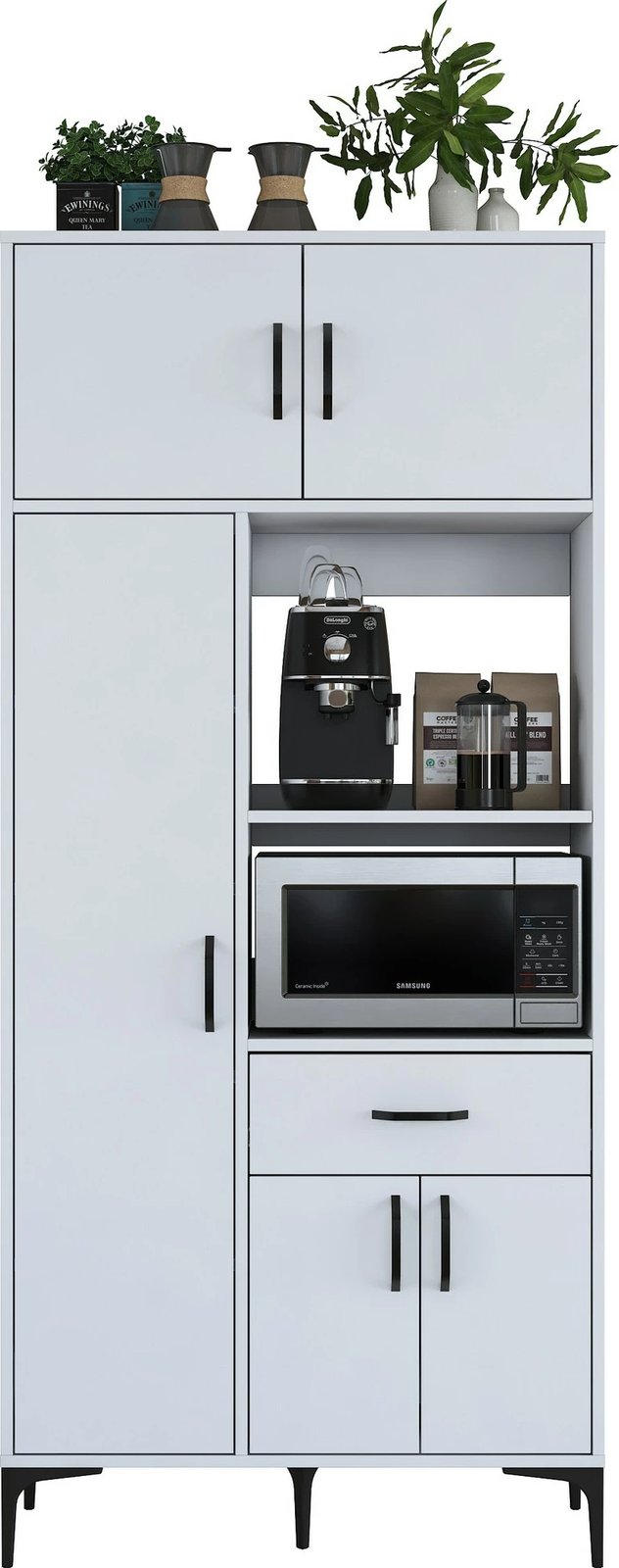 Dollap multifunksional, ngjyrë e bardhë, Skye Decor, JE165 - 3279