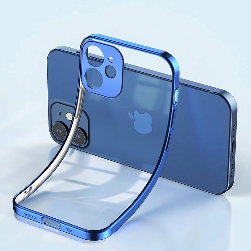 Mbështjellës Joyroom New Beauty Series JR-BP743 për iPhone 12 Pro, i hollë, kornizë metalike, i zi