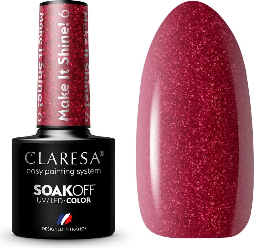 Llak për thonj për femra Claresa Make It Shine! Hybrid, 5g