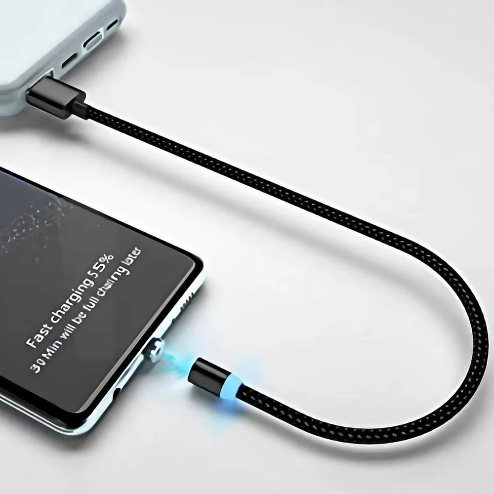 Adapter magnetik për kabllo Lightning Hurtel, argjend