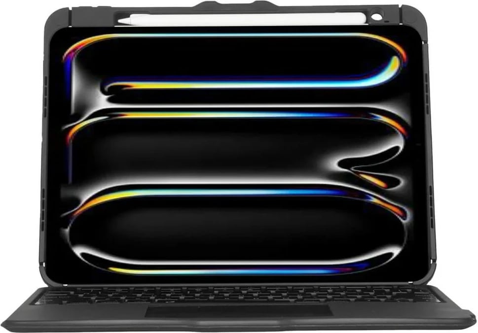 Mbështjellës me tastierë Targus Versavu, Bluetooth 5.0, QWERTY spanjisht, e zezë