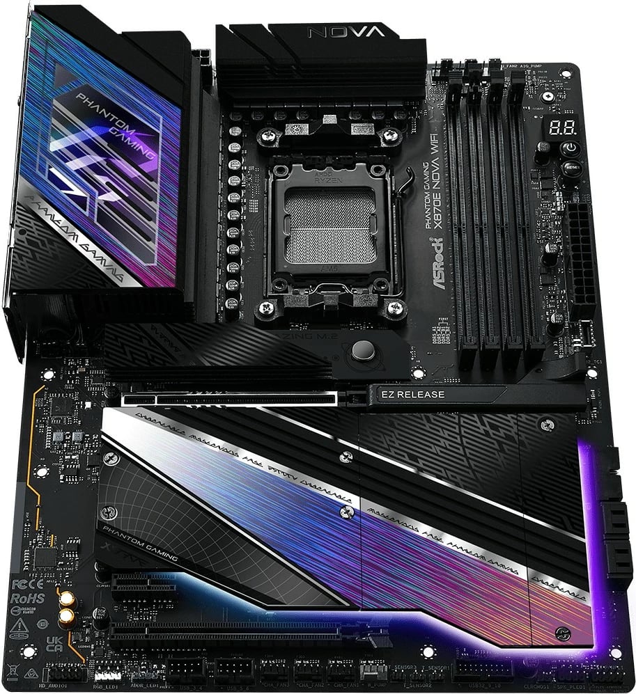 Pllakë amë ASRock X870E NOVA WIFI, Socket AM5, 4x DDR5, ATX, e zezë