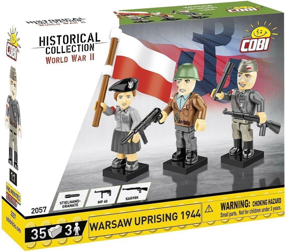 Set figurash Cobi Klocki Historical Collection, 2057, 3 figura, 35 pjesë, plastikë
