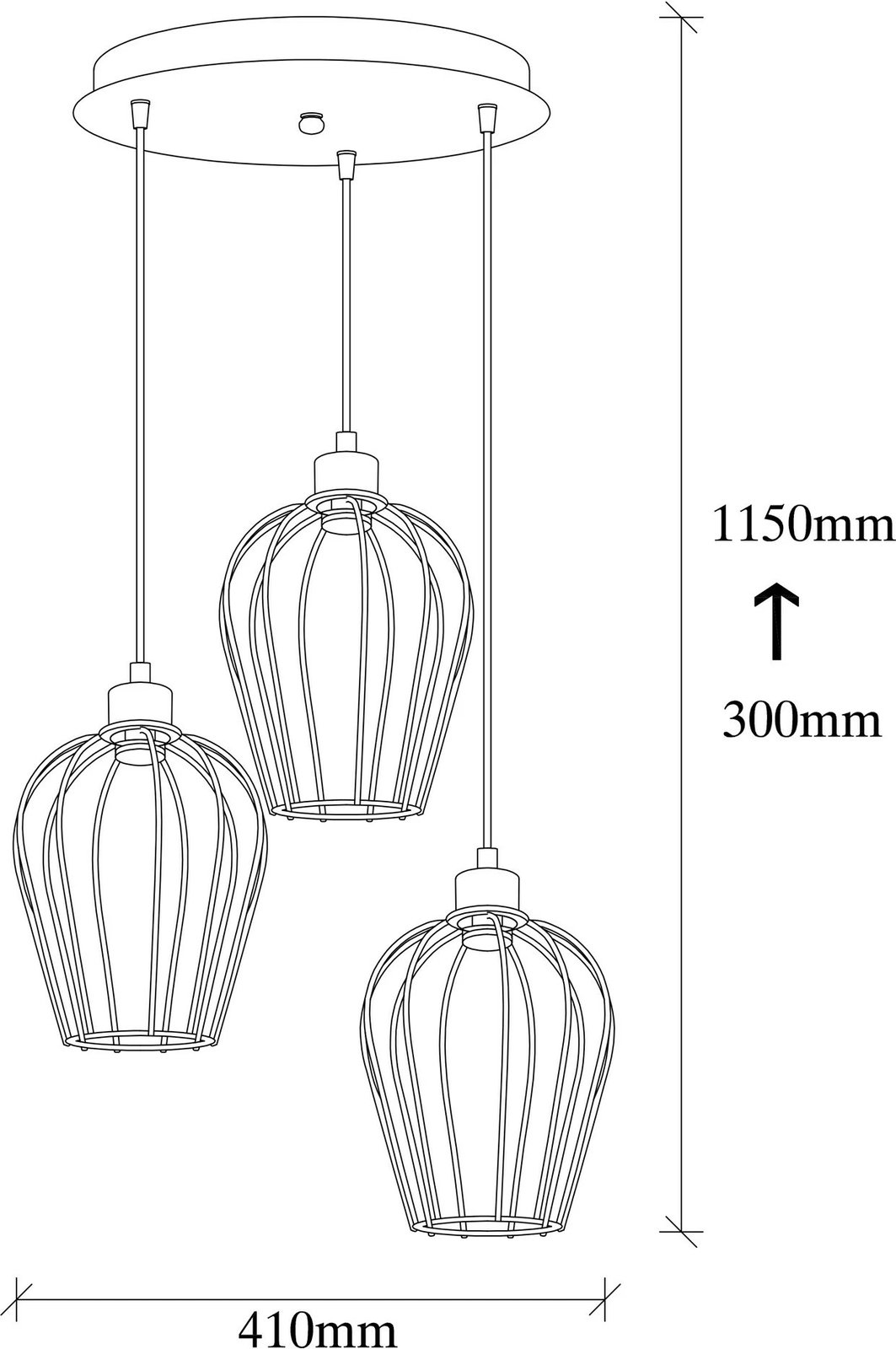 Llambë tavani industriale Opviq, Tel - 6706, ngjyrë e zezë Llambë tavani industriale Opviq, Tel - 6706, ngjyrë e zezë