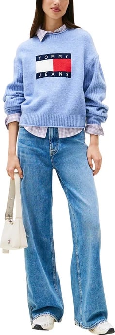 Xhemper femra Tommy Hilfiger Jeans, light blue