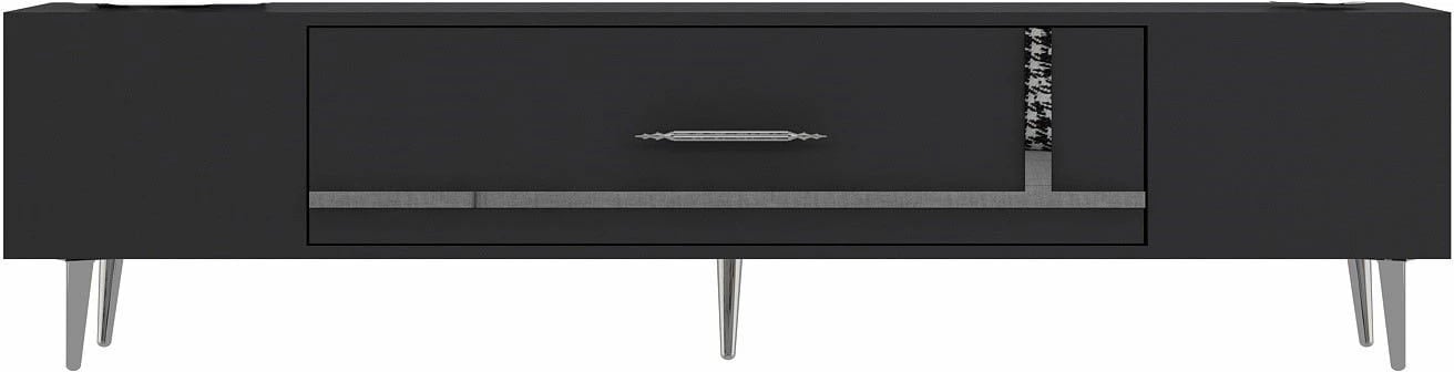 Komodë TV Skye Decor, anthracite, silver, Dekop1