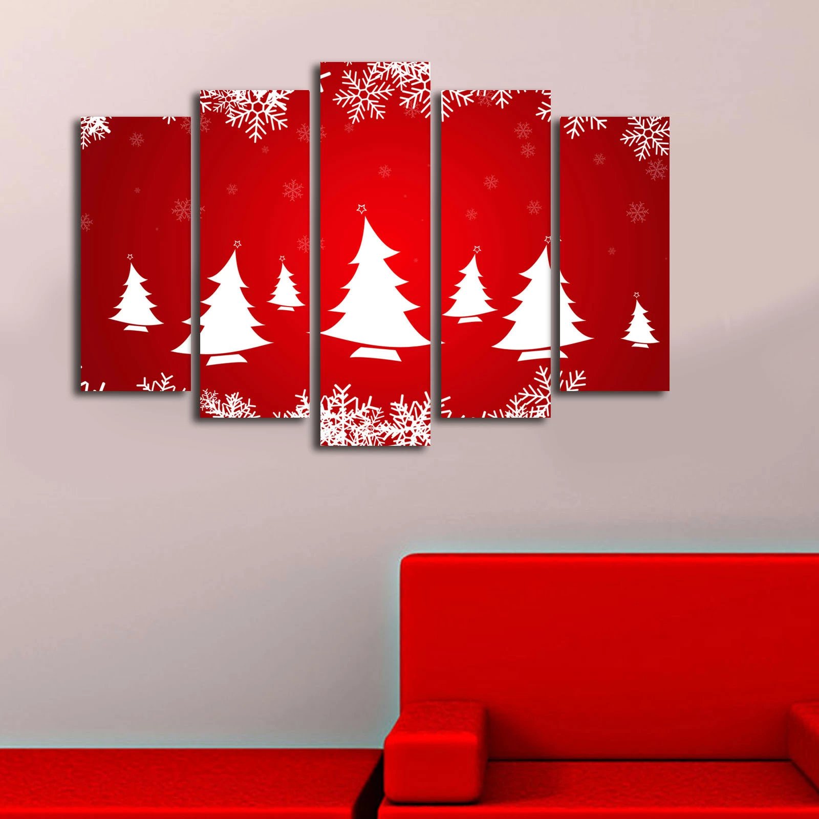 Pikturë dekorative në kanavacë (5 copë), Wallity, 5PATNOEL-6