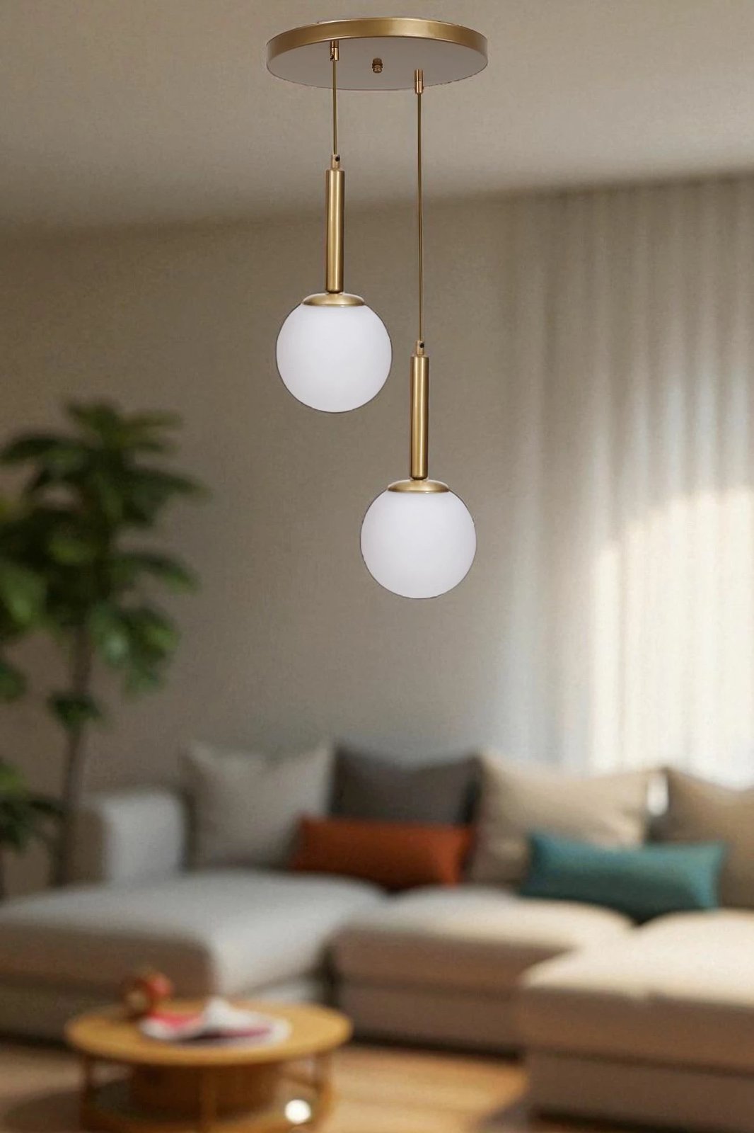 Llambadar Opviq, i bardhë dhe ari, 9055-2