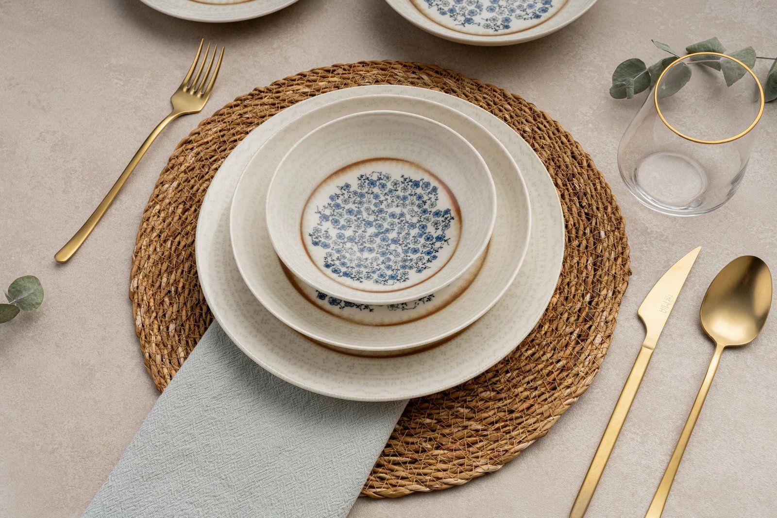 Set enësh për drekë (24 copë), Hermia, GBSATN24Y4R22153