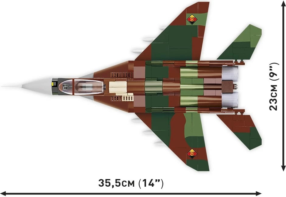 Set blloqe Cobi Klocki MiG-29 Armed Forces, 545 pjesë, Kamuflazh