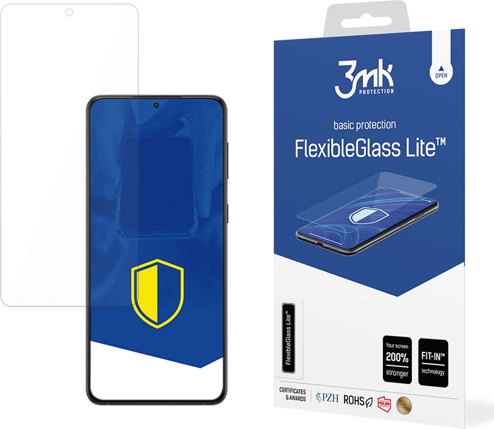 Xham mbrojtës për ekran, 3mk Protection FlexibleGlass Lite për Samsung Galaxy S24 FE, transparent