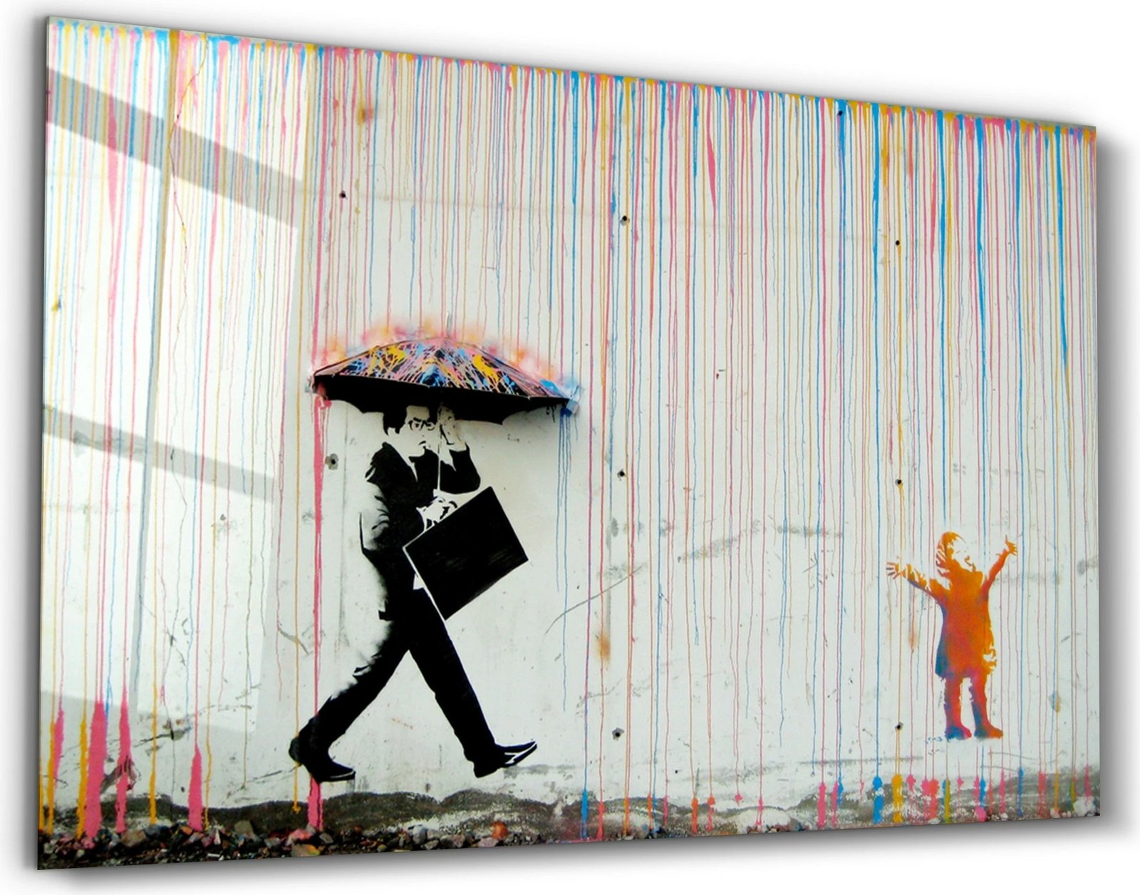 Pikturë dekorative prej xhami të temperuar, shumëngjyrëshe, CAM-3000, 46x72cm