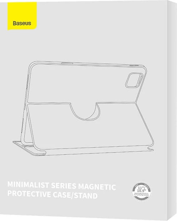 Mbështjellës magnetik për tabletë Baseus Minimalist Series, ARJS040913, për iPad Pro 11"/iPad Air 4/5 10.9", gri