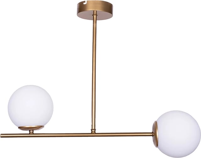 Dritë tavani Opedro, metalik, ngjyrë ari, 60x30x40cm