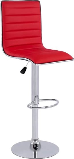 Karrige për bar Nexus me ngritje me gaz & PU e kuqe FH209.04 40x47.5x115cm, set prej 2 copë
