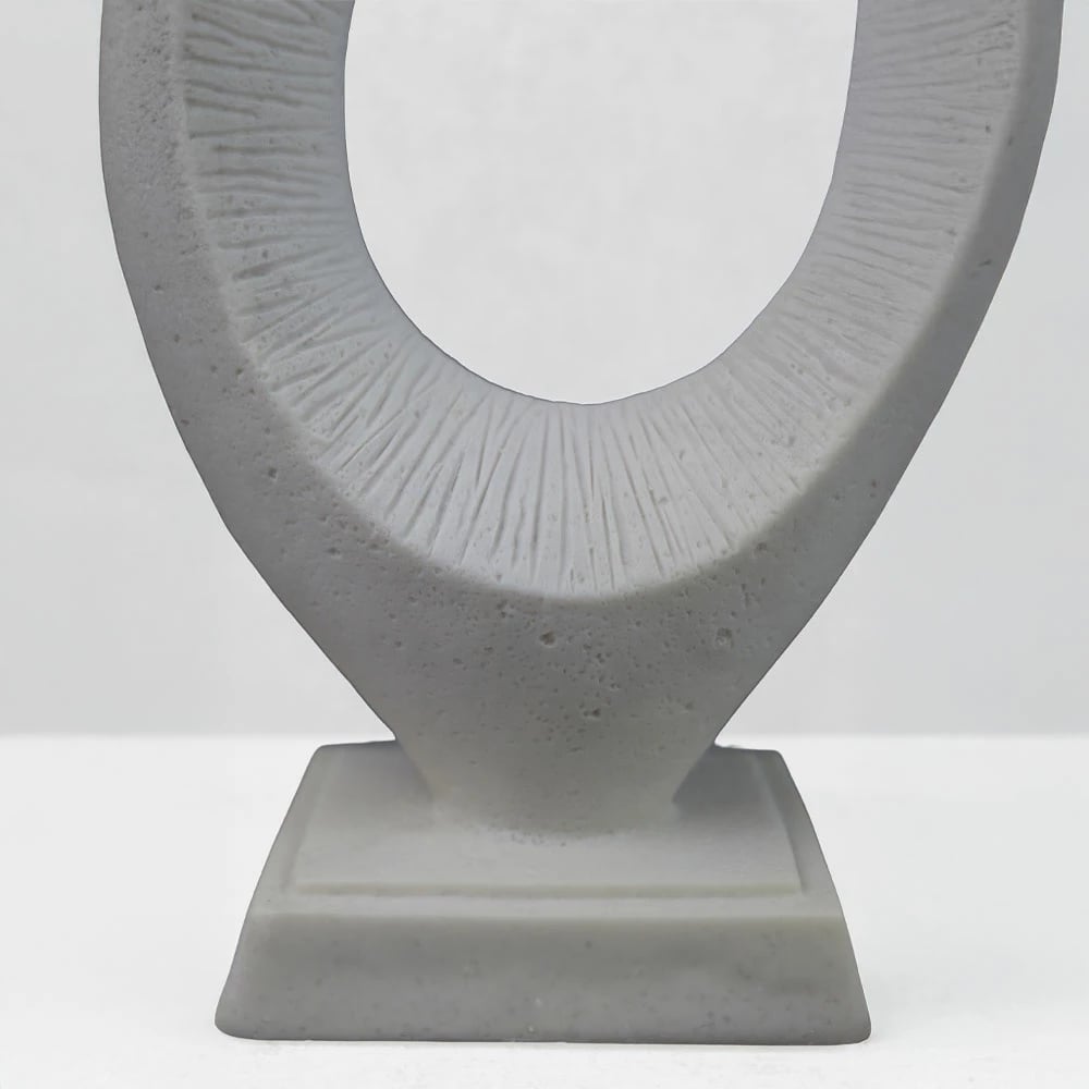 Dekor PULSE III, rrëshirë, i bardhë, 18.5x8.5x30cm