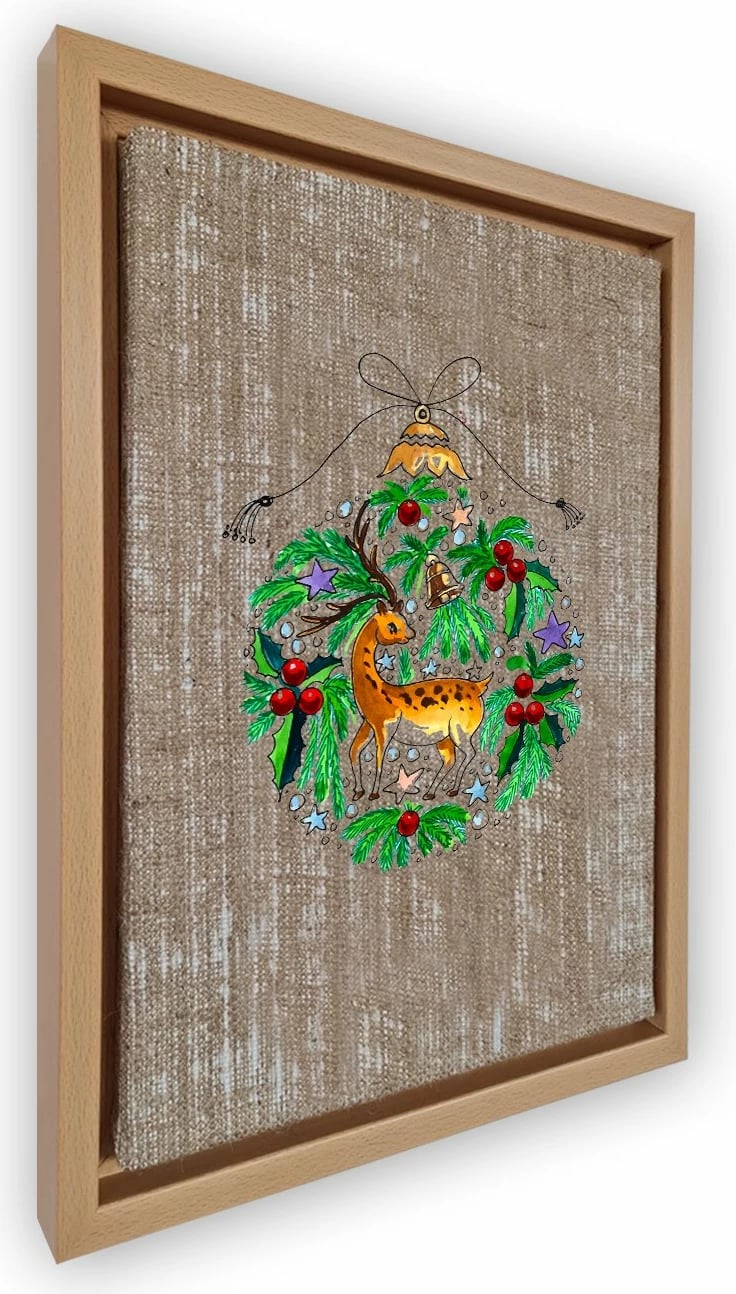 Pikturë dekorative në kanavacë me kornizë, shumëngjyrëshe, Wallity, NLJ800912_6696, 67x97cm