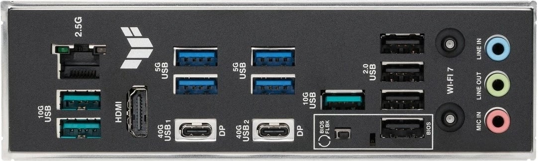 Pllakë amë Asus TUF GAMING X870E-PLUS WIFI7, Socket AM5, DDR5, ATX, e zezë