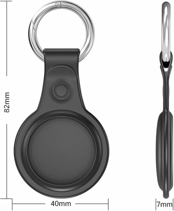 Mbështjellës silikon Dux Ducis për AirTag, set 4 copë, e zezë/e gjelbër/rozë/blu