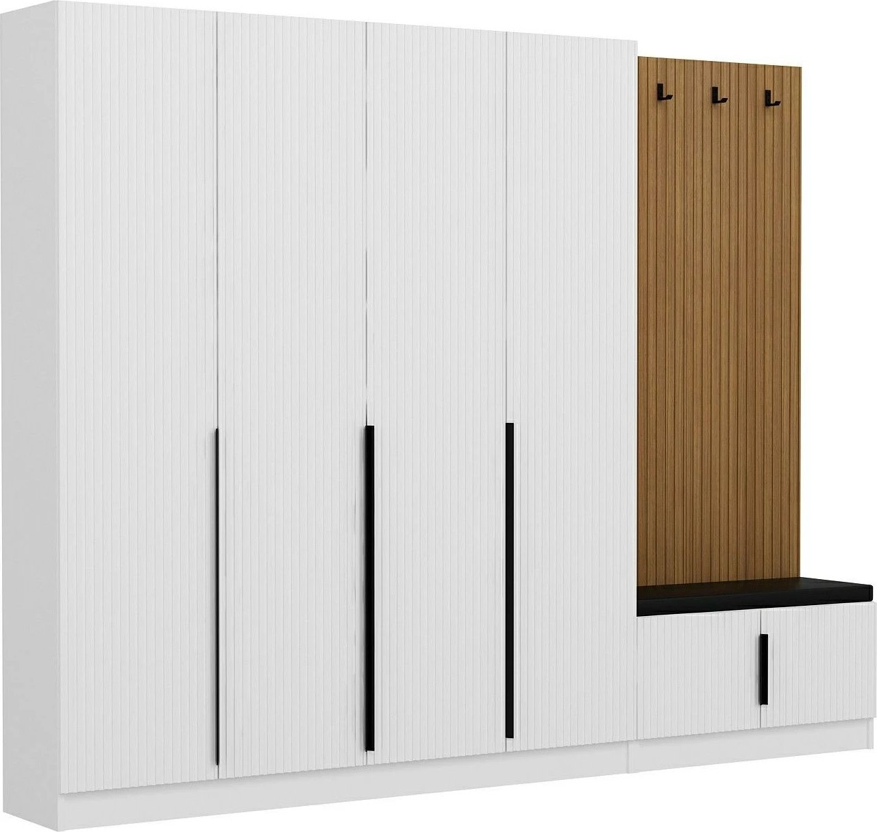 Stendë korridori Skye Decor, Noah - 8327, e bardhë, 270x210x35cm