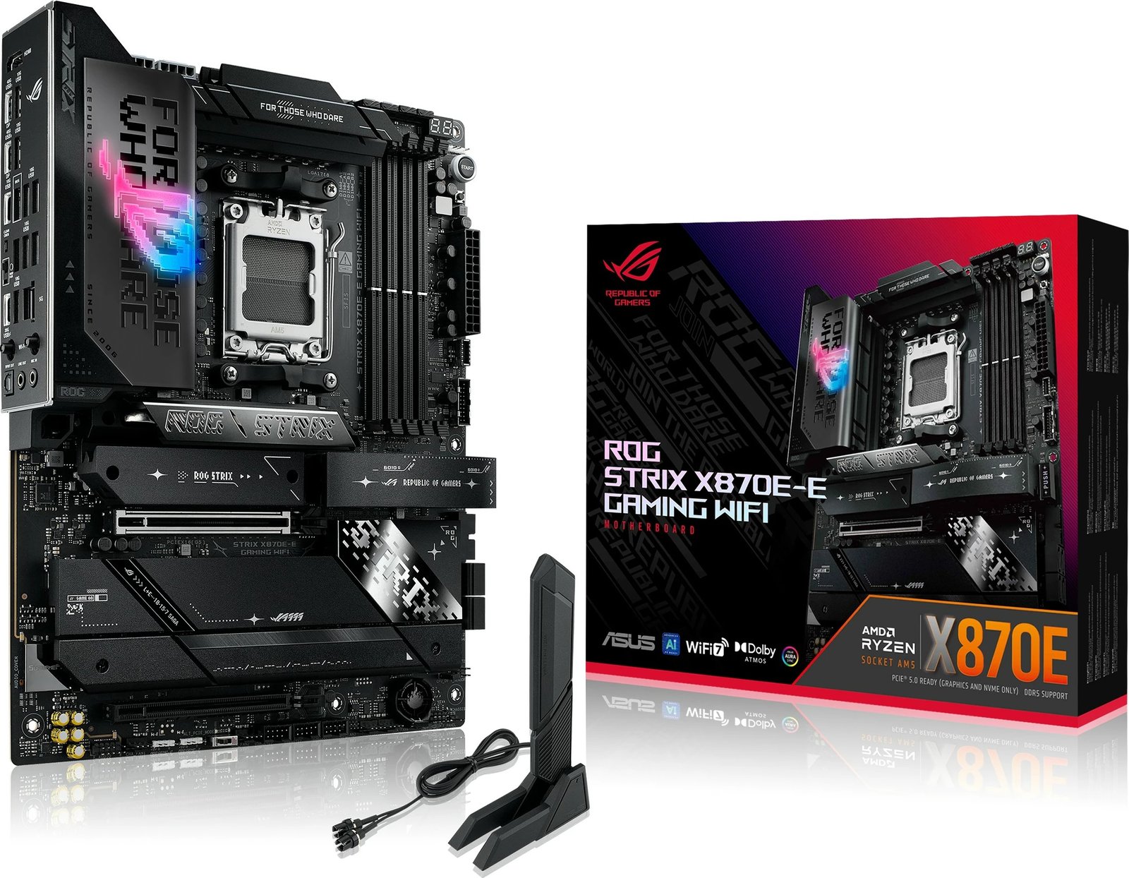 Pllakë amë ASUS ROG STRIX X870E-E GAMING WIFI, AMD, Socket AM5, DDR5, 192 GB Pllakë amë ASUS ROG STRIX X870E-E GAMING WIFI, AMD, Socket AM5, DDR5, 192 GB