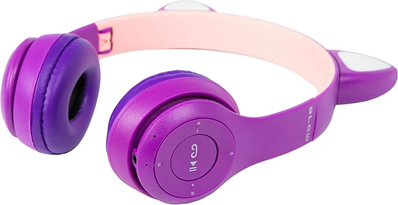 Kufje wireless BLOW 32-827#, Bluetooth 5.0, LED, për fëmijë, Violet