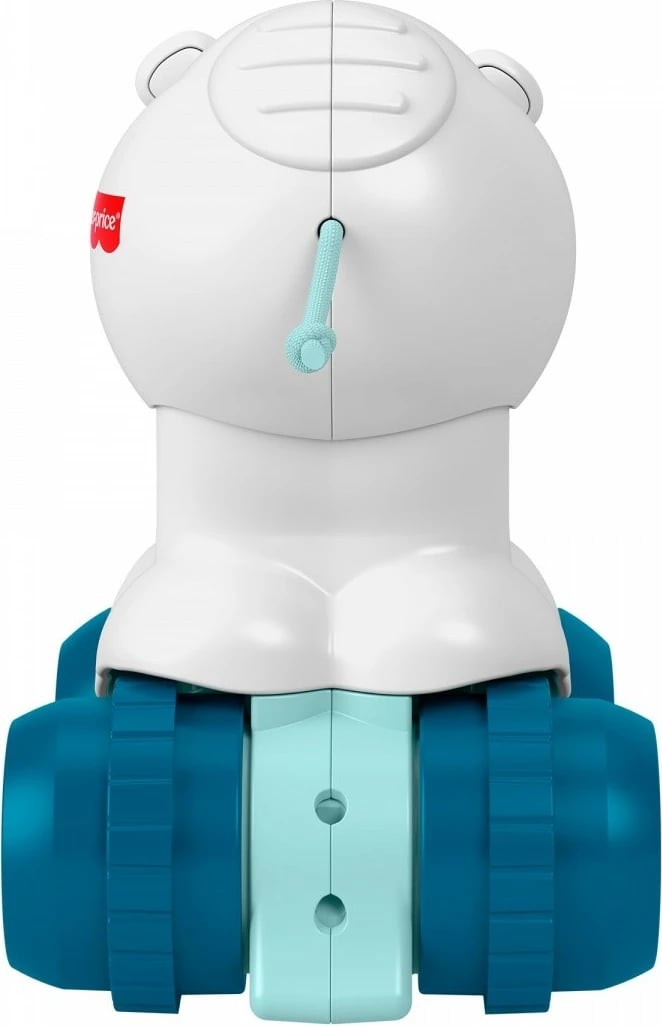 Lodër arush polar Fisher Price JDL63 për mësim zvarritjeje, plastikë, bardhë/jeshile/blu deti