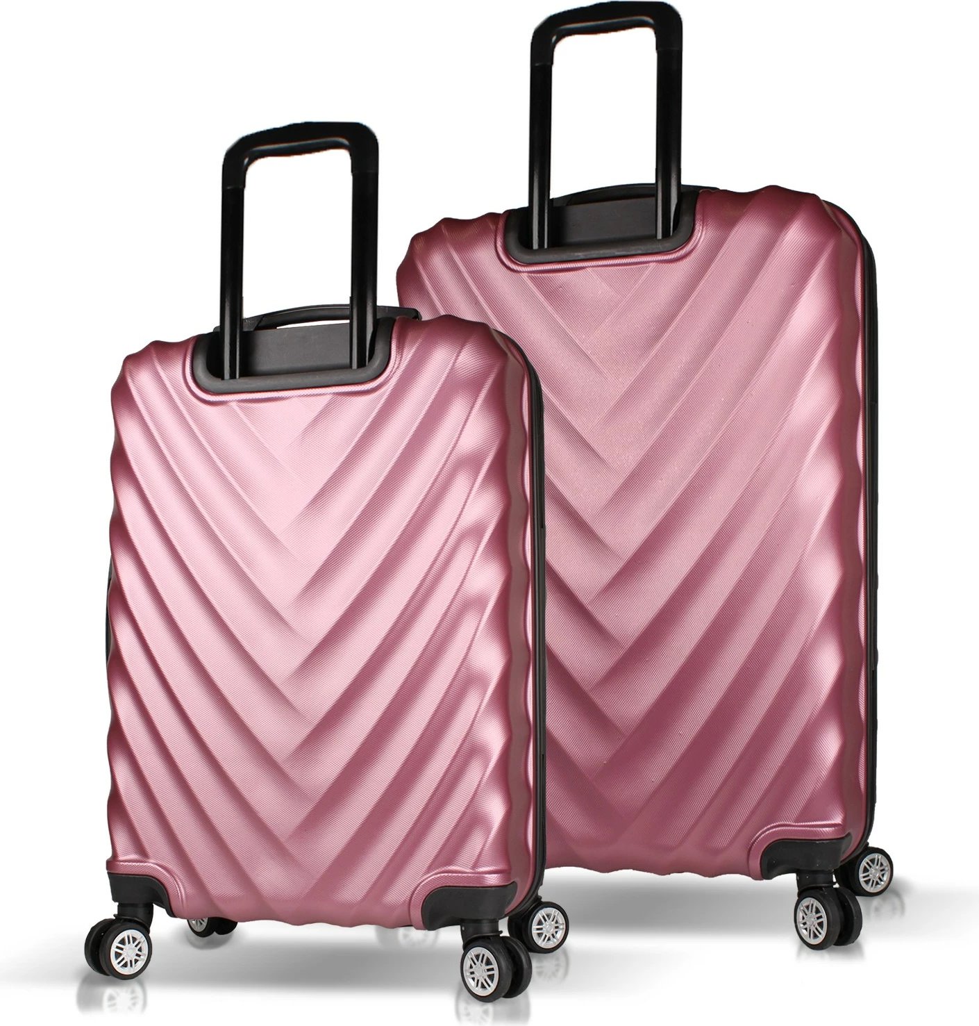 Set valixhesh (2 copë), ngjyrë rozë e artë, Zoozie Bags, 6845