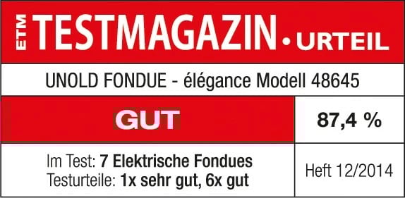 Set fondue UNOLD 48645, 8 persona, 1.5 L, i zi, argjendtë