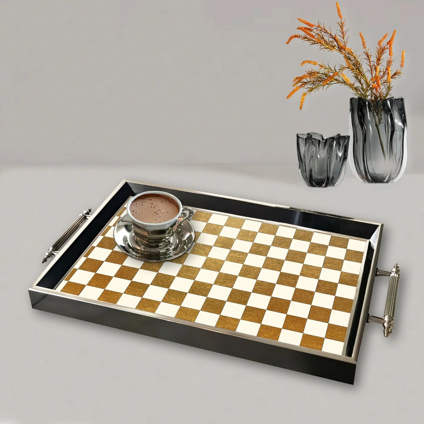 Tabaka qelqi Aberto Design, shumëngjyrëshe, TPG9915, 50x29x3.5cm