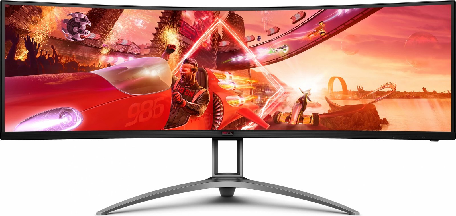 Monitor AOC AG493UCX2 49 inç, 5120x1440, 165Hz, FreeSync Premium Pro, LED, i zi