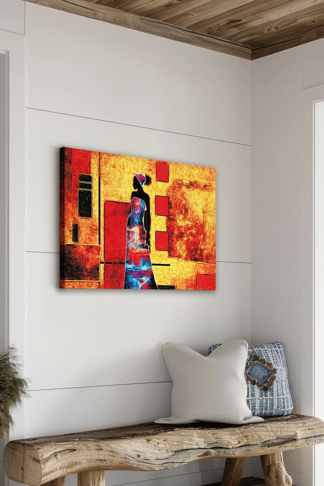 Pikturë dekorative në kanavacë, shumëngjyrëshe, Wallity Ersyfdc121, 50x70cm