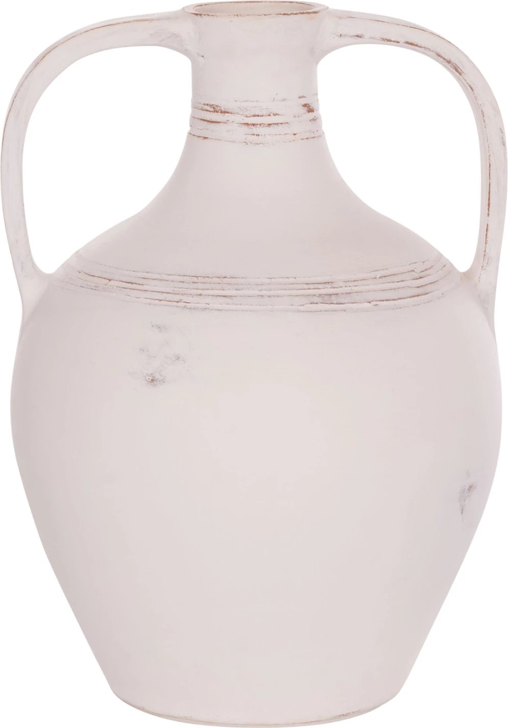 Vazo dekorative amforë, terrakotë e bardhë, FEAX FH4676.02S, 35x35x48cm