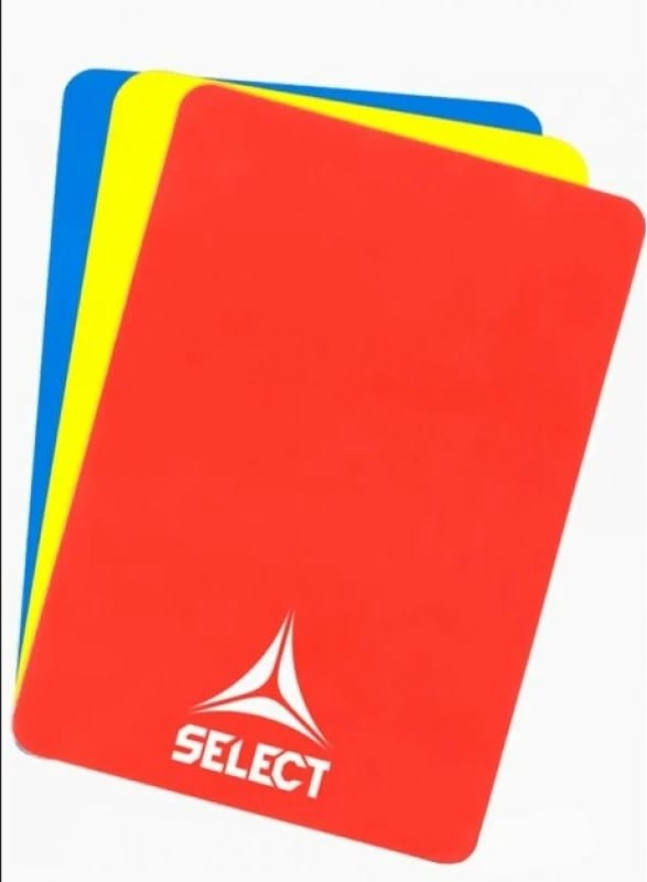 Kartela të gjyqtarit për futboll Select, për meshkuj dhe femra
