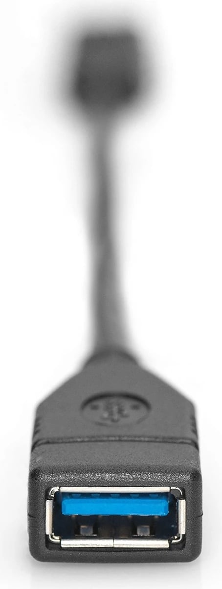 Adapter USB Type-C në USB A Digitus 0.15m, i zi