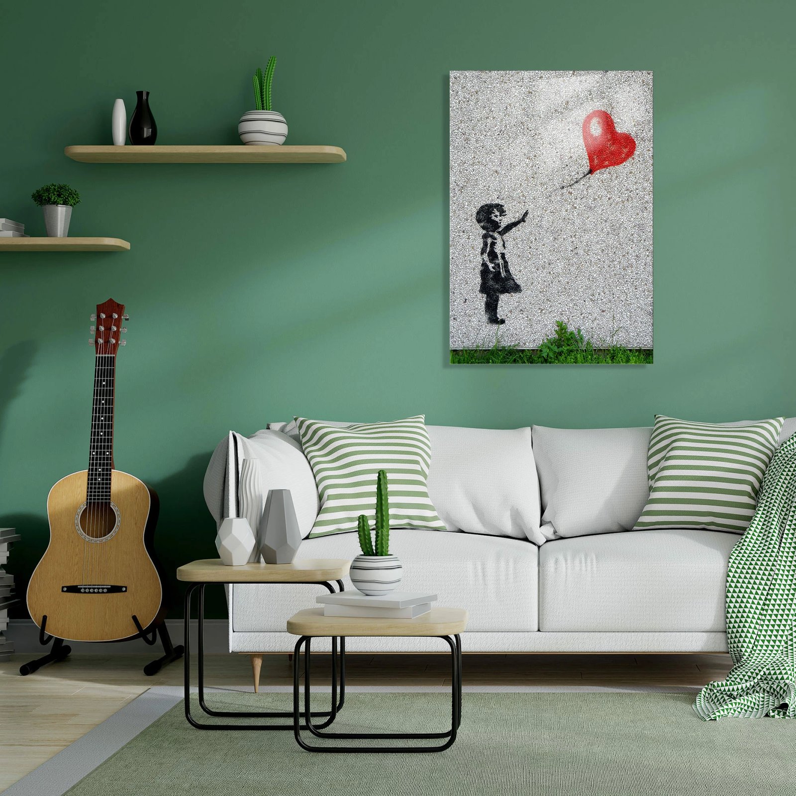 Pikturë dekorative prej xhami të temperuar, Wallity, UV-019, 50x70cm