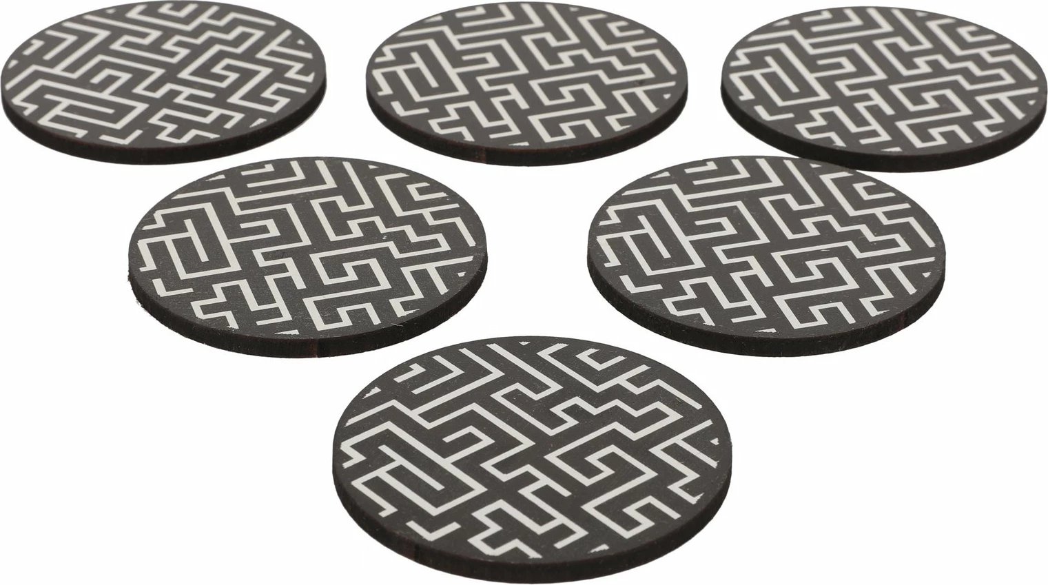 Nënkupa druri për gota, 6 copë, Hermia, PLT0232 Nënkupa druri për gota, 6 copë, Hermia, PLT0232