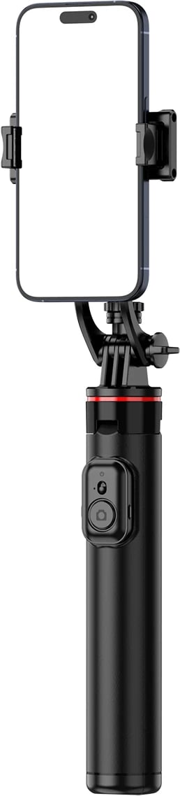 Shkop selfie me tripod, Wozinsky WC1Y2S, 1.31 m, kontrollues Bluetooth 5.2, filetë 1/4", i zi