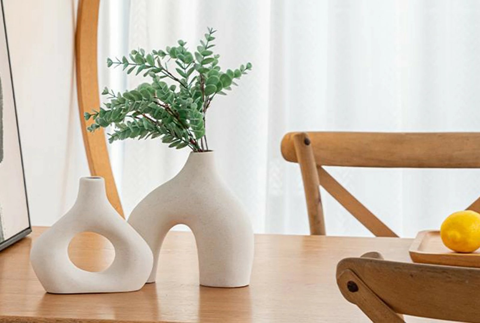 Set vazo skandinave, ngjyrë krem, Evila Originals