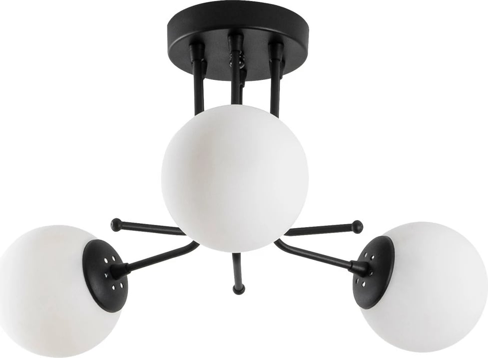 Llambë tavani Opviq Daisy-147-AV3, ngjyrë e zezë